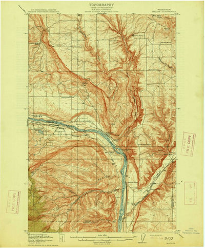 United States Geological Survey Malaga, WA (1914, 62500-Scale) digital map
