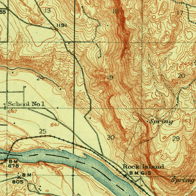 United States Geological Survey Malaga, WA (1914, 62500-Scale) digital map