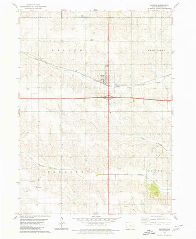 United States Geological Survey Malcom, IA (1979, 24000-Scale) digital map