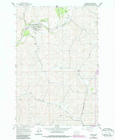 United States Geological Survey Malden, WA (1964, 24000-Scale) digital map