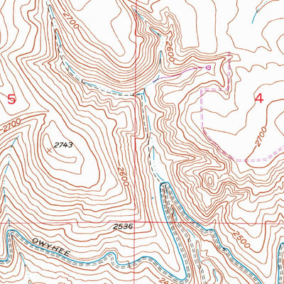 United States Geological Survey Malheur Butte, OR (1951, 24000-Scale) digital map