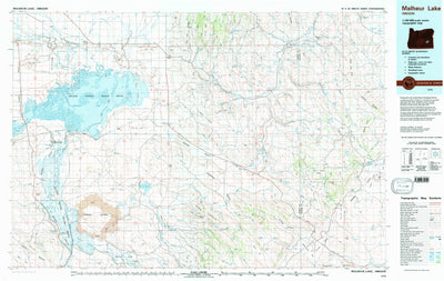 United States Geological Survey Malheur Lake, OR (1978, 100000-Scale) digital map