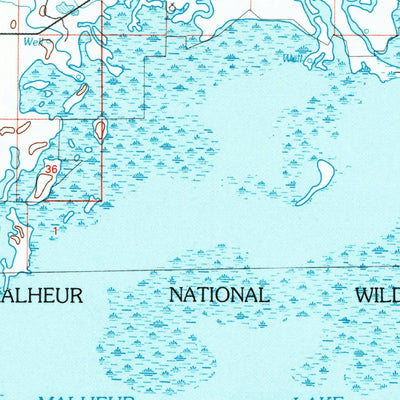 United States Geological Survey Malheur Lake, OR (1978, 100000-Scale) digital map