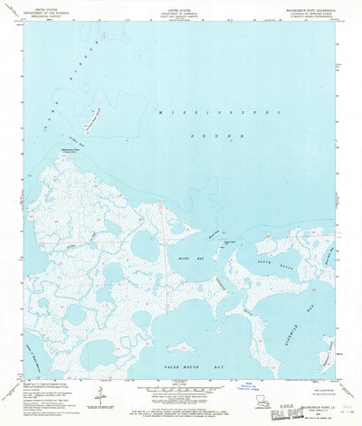 United States Geological Survey Malheureux Point, LA (1955, 24000-Scale) digital map