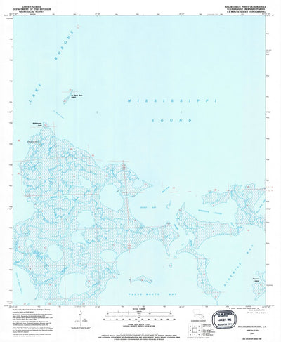 United States Geological Survey Malheureux Point, LA (1994, 24000-Scale) digital map