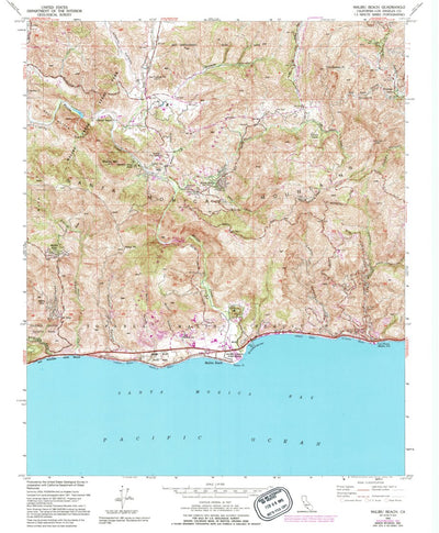 United States Geological Survey Malibu Beach, CA (1950, 24000-Scale) digital map