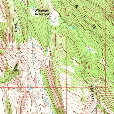 United States Geological Survey Malin, OR (1957, 62500-Scale) digital map