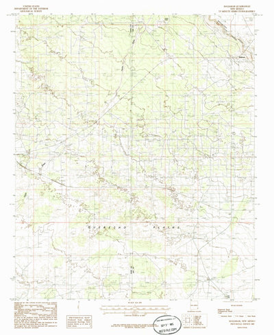 United States Geological Survey Maljamar, NM (1985, 24000-Scale) digital map