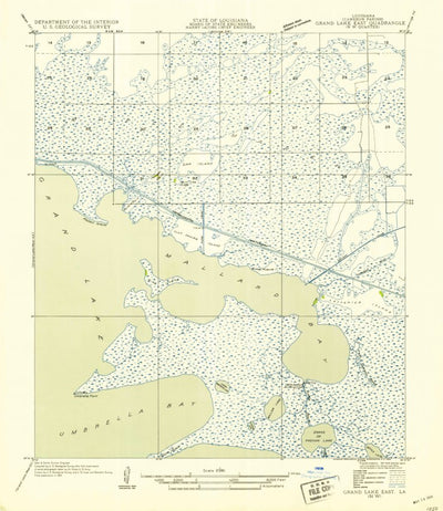 United States Geological Survey Mallard Bay, LA (1954, 31680-Scale) digital map