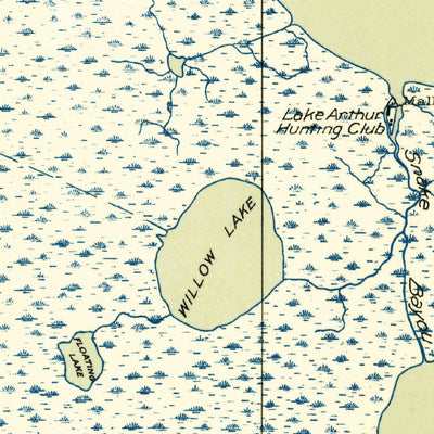 United States Geological Survey Mallard Bay, LA (1954, 31680-Scale) digital map