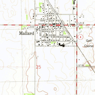 United States Geological Survey Mallard, IA (1980, 24000-Scale) digital map