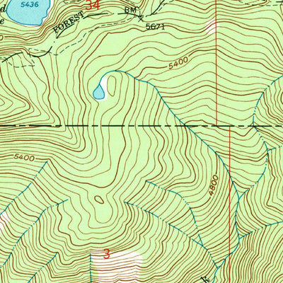United States Geological Survey Mallard Peak, ID (1963, 24000-Scale) digital map