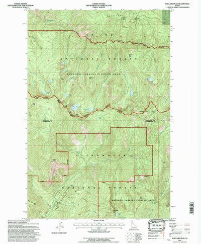 United States Geological Survey Mallard Peak, ID (1994, 24000-Scale) digital map