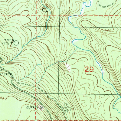United States Geological Survey Mallardy Ridge, WA (1989, 24000-Scale) digital map