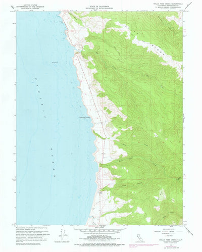 United States Geological Survey Mallo Pass Creek, CA (1960, 24000-Scale) digital map