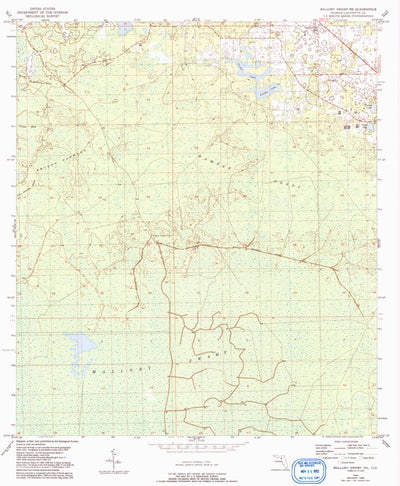 United States Geological Survey Mallory Swamp NE, FL (1954, 24000-Scale) digital map