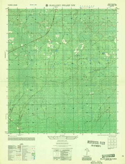 United States Geological Survey Mallory Swamp NW, FL (1956, 25000-Scale) digital map