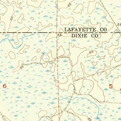 United States Geological Survey Mallory Swamp SW, FL (1954, 24000-Scale) digital map