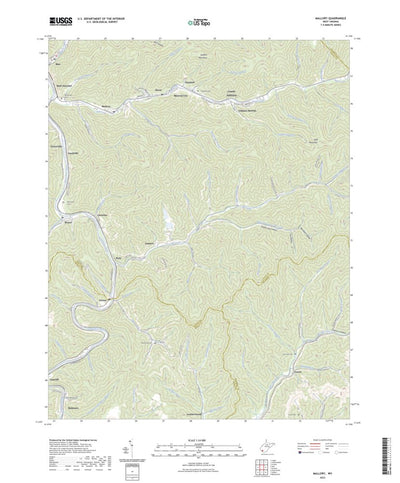 United States Geological Survey Mallory, WV (2023, 24000-Scale) digital map