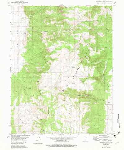 United States Geological Survey Malmsten Peak, UT (1980, 24000-Scale) digital map