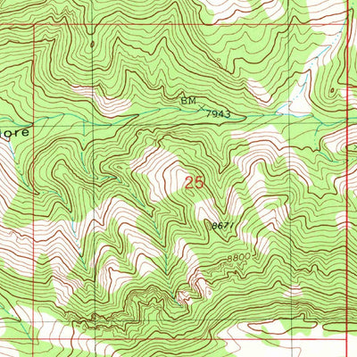 United States Geological Survey Malmsten Peak, UT (1980, 24000-Scale) digital map