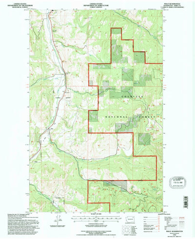 United States Geological Survey Malo, WA (1992, 24000-Scale) digital map