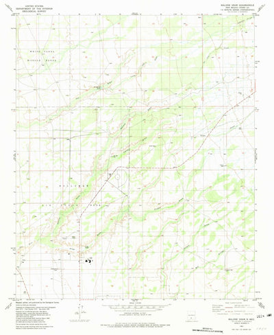 United States Geological Survey Malone Draw, NM (1981, 24000-Scale) digital map