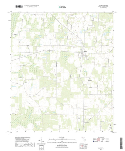 United States Geological Survey Malone, FL (2021, 24000-Scale) digital map