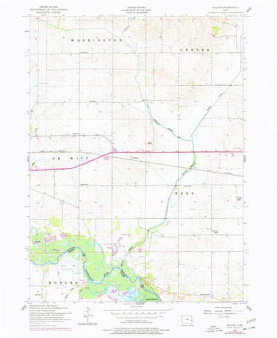 United States Geological Survey Malone, IA (1953, 24000-Scale) digital map
