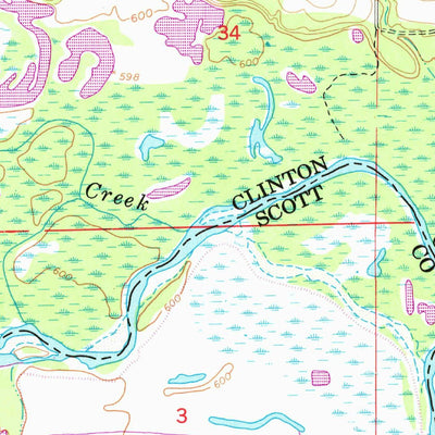 United States Geological Survey Malone, IA (1953, 24000-Scale) digital map