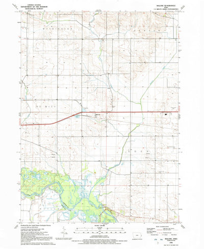 United States Geological Survey Malone, IA (1991, 24000-Scale) digital map