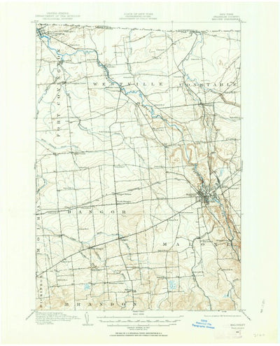 United States Geological Survey Malone, NY (1915, 62500-Scale) digital map