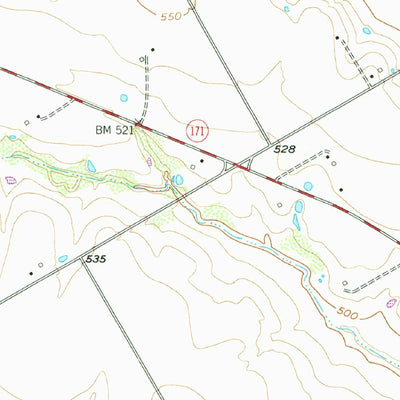 United States Geological Survey Malone, TX (1957, 24000-Scale) digital map