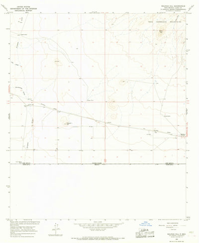 United States Geological Survey Malpais Hill, NM (1965, 24000-Scale) digital map