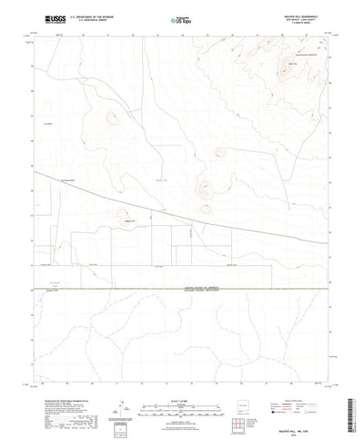 United States Geological Survey Malpais Hill, NM (2023, 24000-Scale) digital map