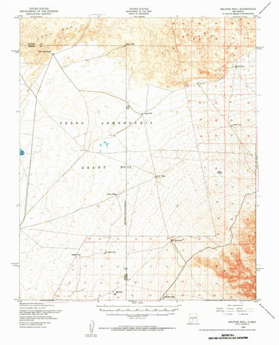 United States Geological Survey Malpais Well, NM (1948, 62500-Scale) digital map