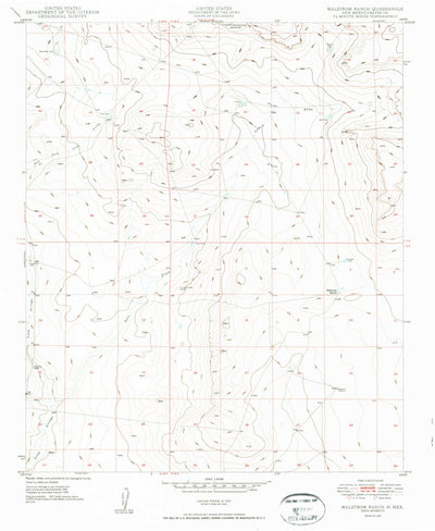 United States Geological Survey Malstrom Ranch, NM (1949, 24000-Scale) digital map