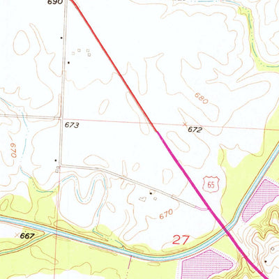 United States Geological Survey Malta Bend, MO (1953, 24000-Scale) digital map