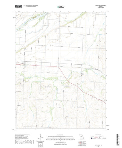 United States Geological Survey Malta Bend, MO (2021, 24000-Scale) digital map