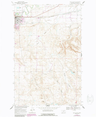 United States Geological Survey Malta East, MT (1968, 24000-Scale) digital map