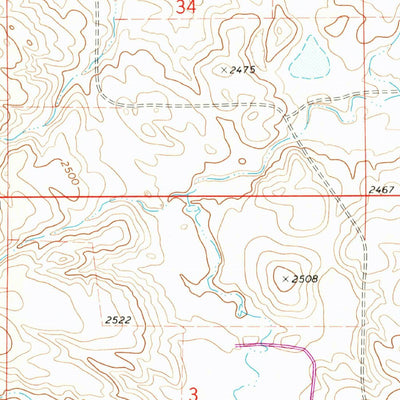 United States Geological Survey Malta East, MT (1968, 24000-Scale) digital map