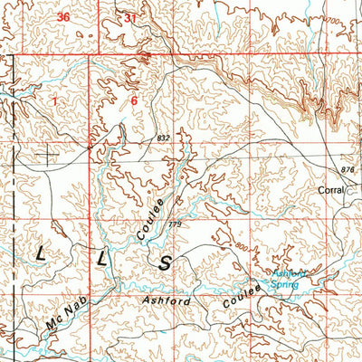 United States Geological Survey Malta, MT (1984, 100000-Scale) digital map