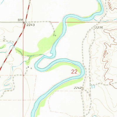 United States Geological Survey Malta NE, MT (1968, 24000-Scale) digital map