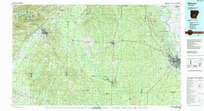 United States Geological Survey Malvern, AR (1985, 100000-Scale) digital map