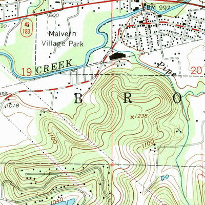 United States Geological Survey Malvern, OH (1960, 24000-Scale) digital map