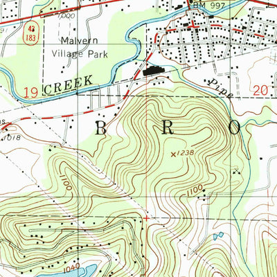 United States Geological Survey Malvern, OH (1994, 24000-Scale) digital map
