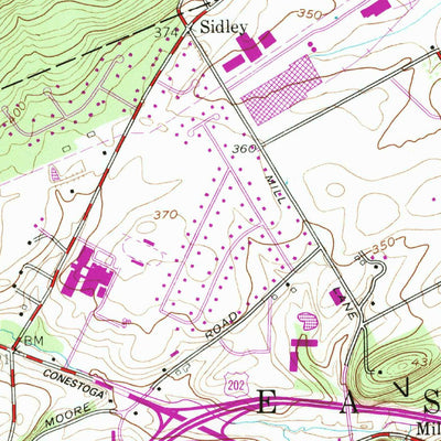 United States Geological Survey Malvern, PA (1955, 24000-Scale) digital map