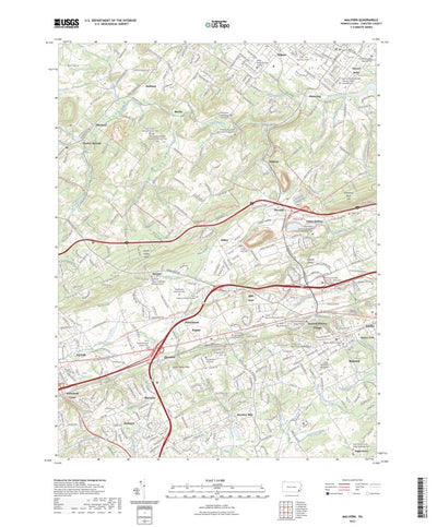 United States Geological Survey Malvern, PA (2023, 24000-Scale) digital map