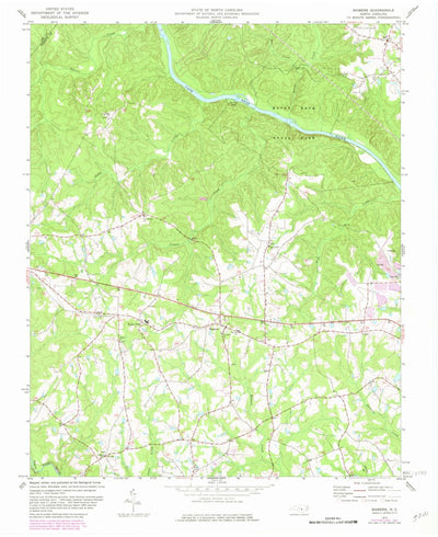 United States Geological Survey Mamers, NC (1974, 24000-Scale) digital map