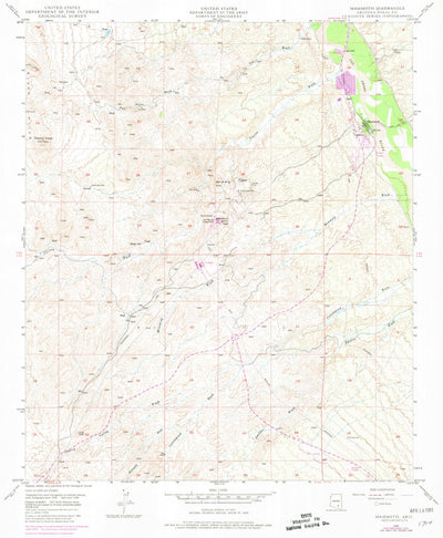 United States Geological Survey Mammoth, AZ (1948, 24000-Scale) digital map